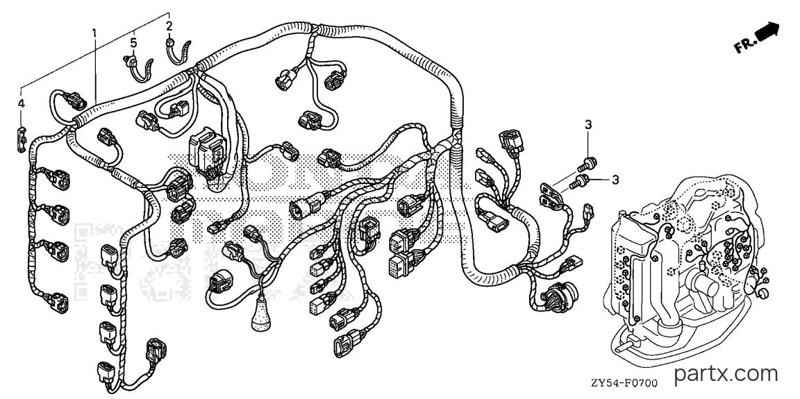 Honda BF135AK0 LA - WIRE HARNESS (1)