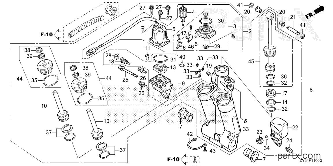 Honda BF150A5 XA - POWER TRIM-TILT