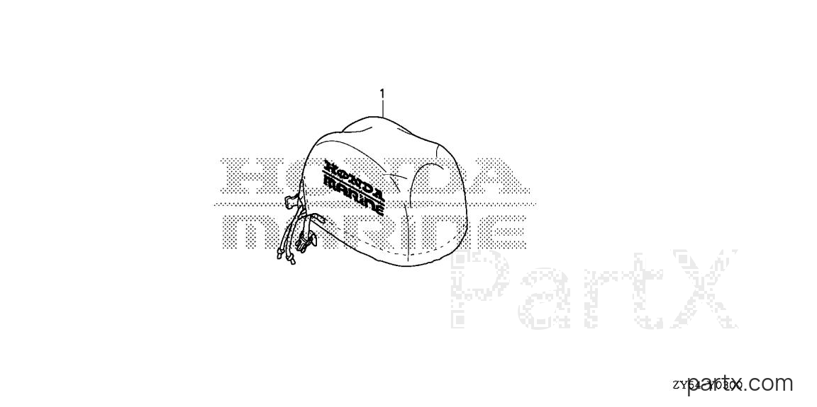Honda BF135AK0 XA - ENGINE COVER (ACCESSORY SOFT COVER)