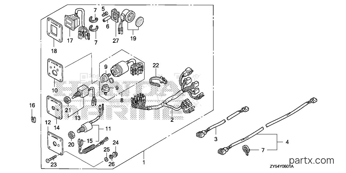 Honda BF150AK0 XA - CONTROL PANEL (2)