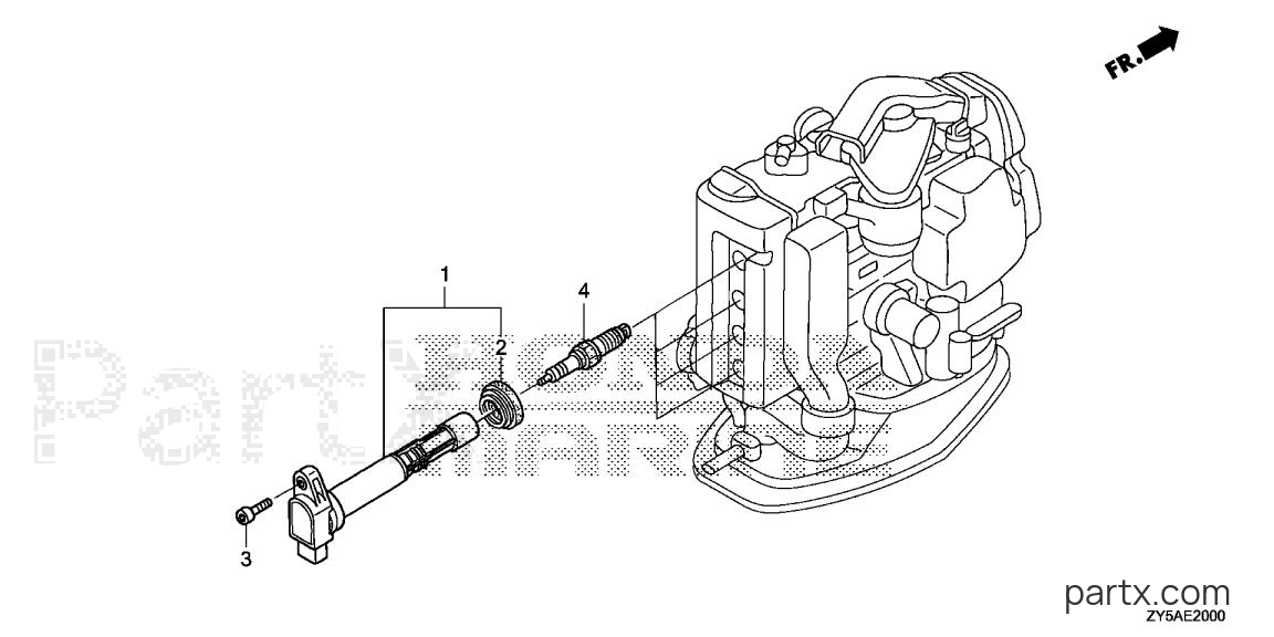 Honda BF135AK2 XCA - IGNITION COIL - SPARK PLUG
