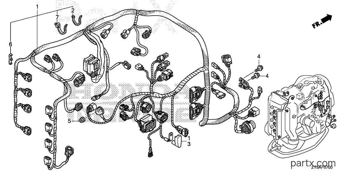 Honda BF135AK2 LA - WIRE HARNESS