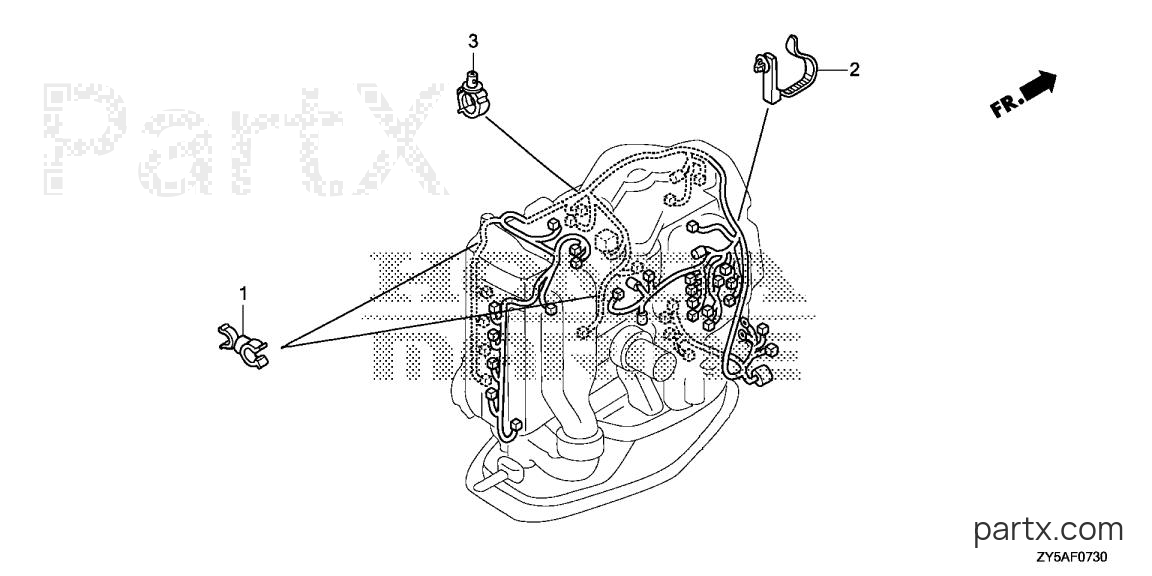 Honda BF150AK2 LS - CLAMP