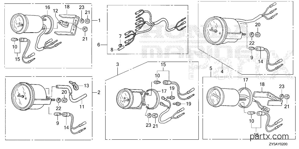 Honda BF150AK2 JA - METER (1)