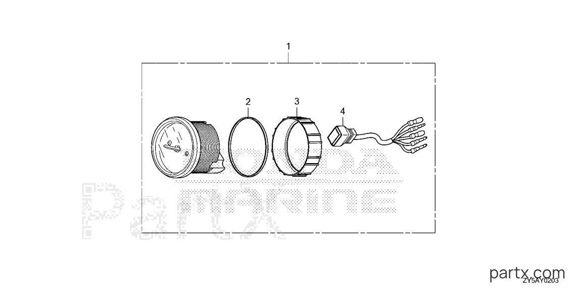 Honda BF135AK2 XA - METER (3)