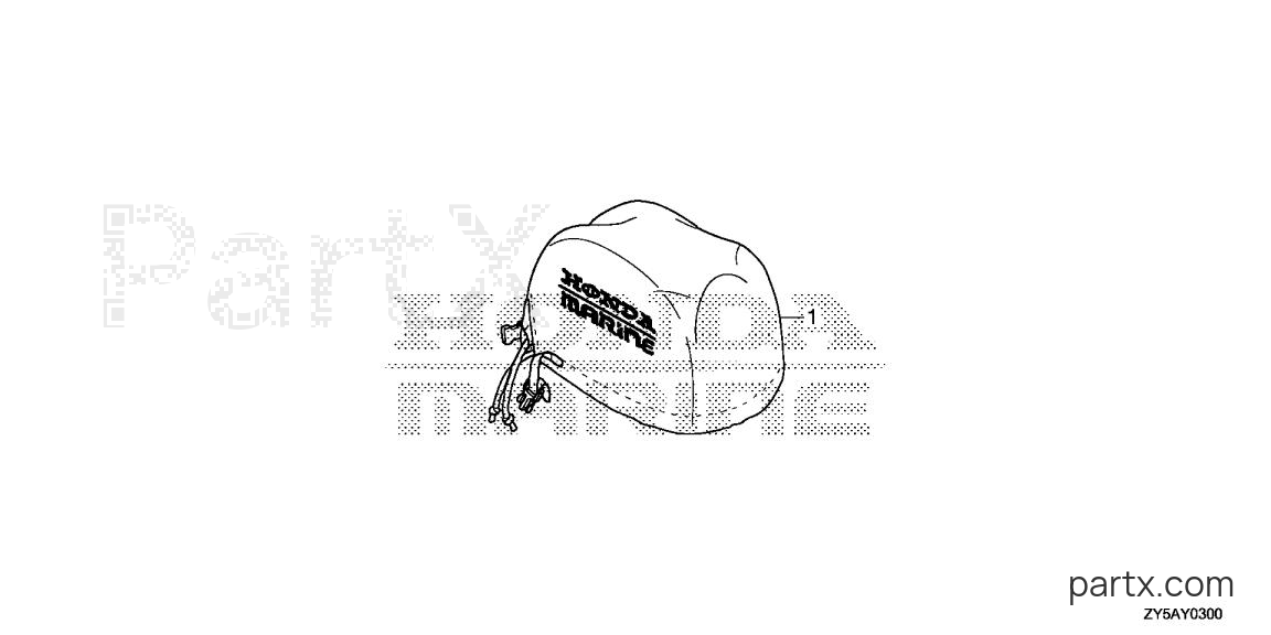 Honda BF150AK2 LA - ENGINE COVER