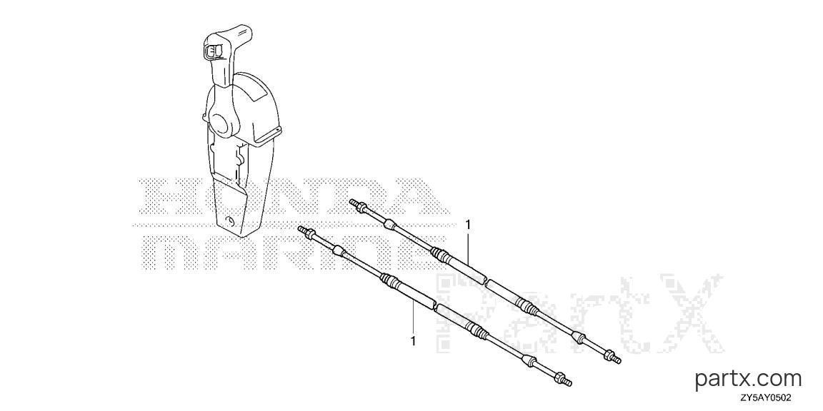 Honda BF150AK2 LS - CABLE (SINGLE) (NHK MEC)