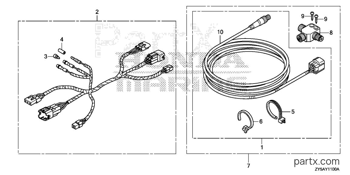 Honda BF150AK2 XS - INTERFACE CABLE KIT
