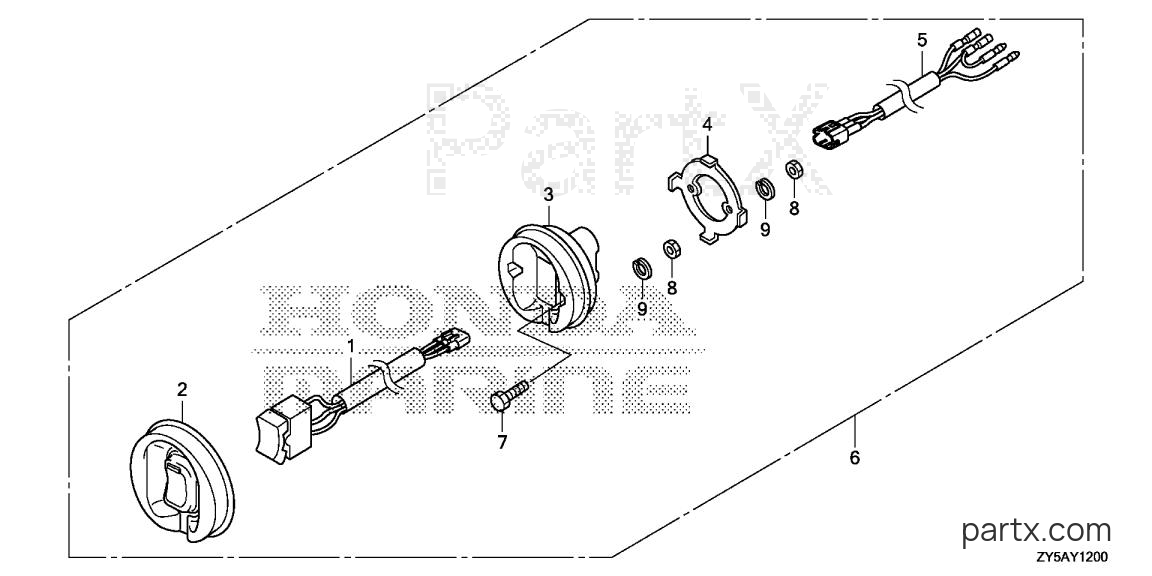 Honda BF150AK2 LS - TROLLING CONTROL SWITCH
