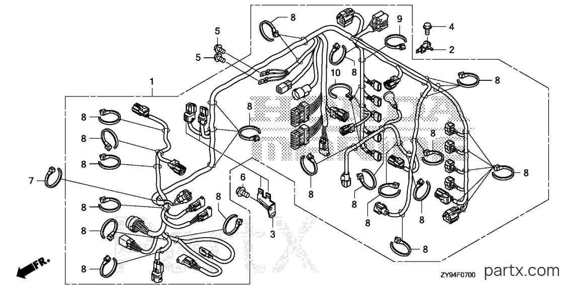 Honda BF75DK0 LRTA - MAIN WIRE HARNESS