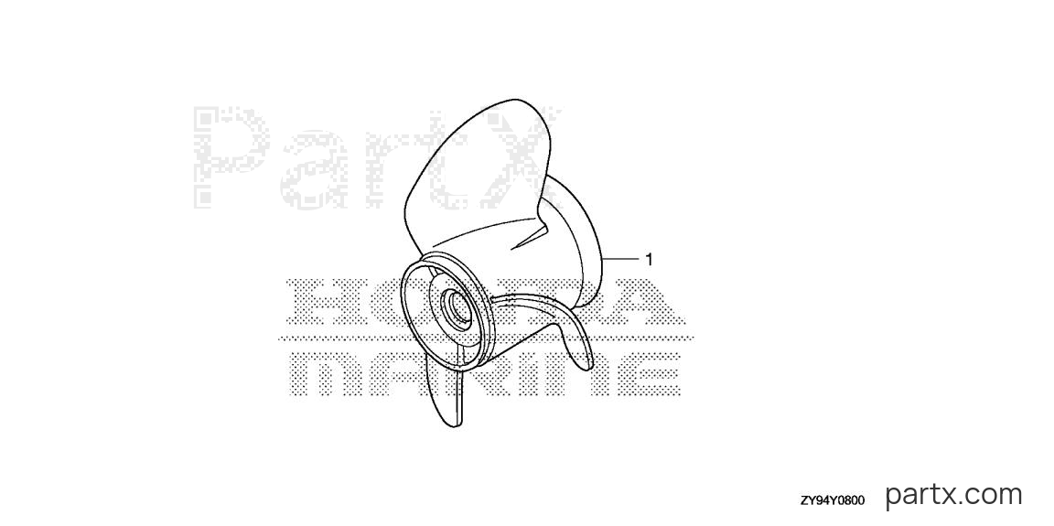 Honda BF90DK0 LRTA - PROPELLER