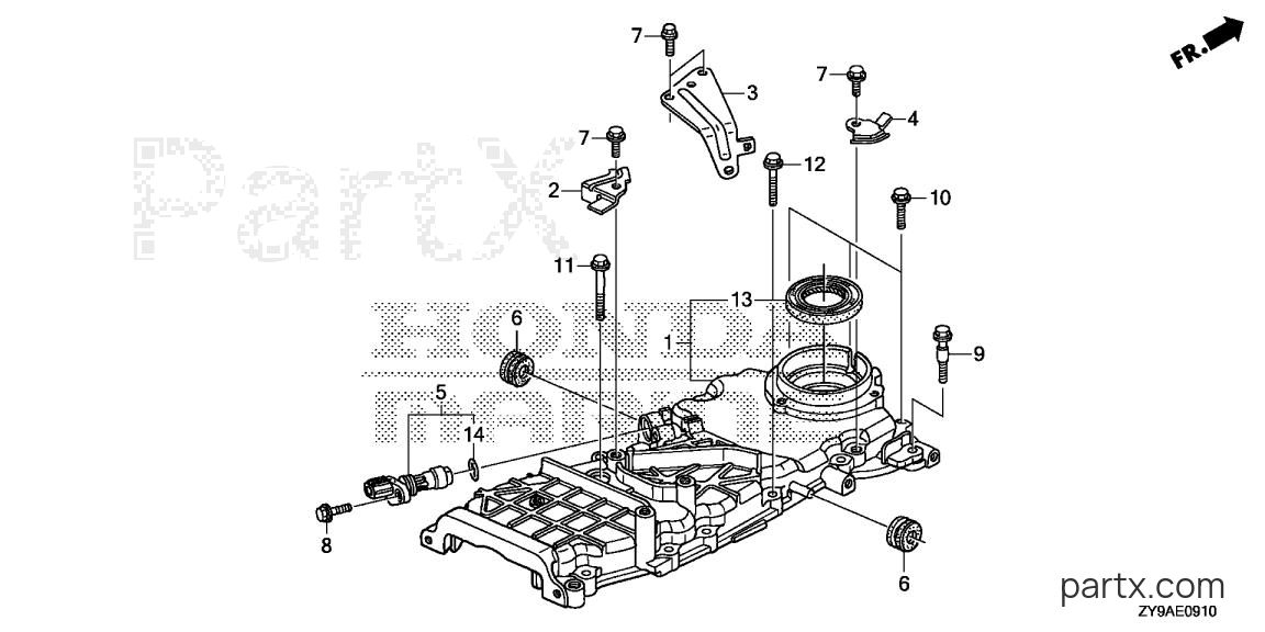 Honda BF75DK3 LRTA - CHAIN CASE