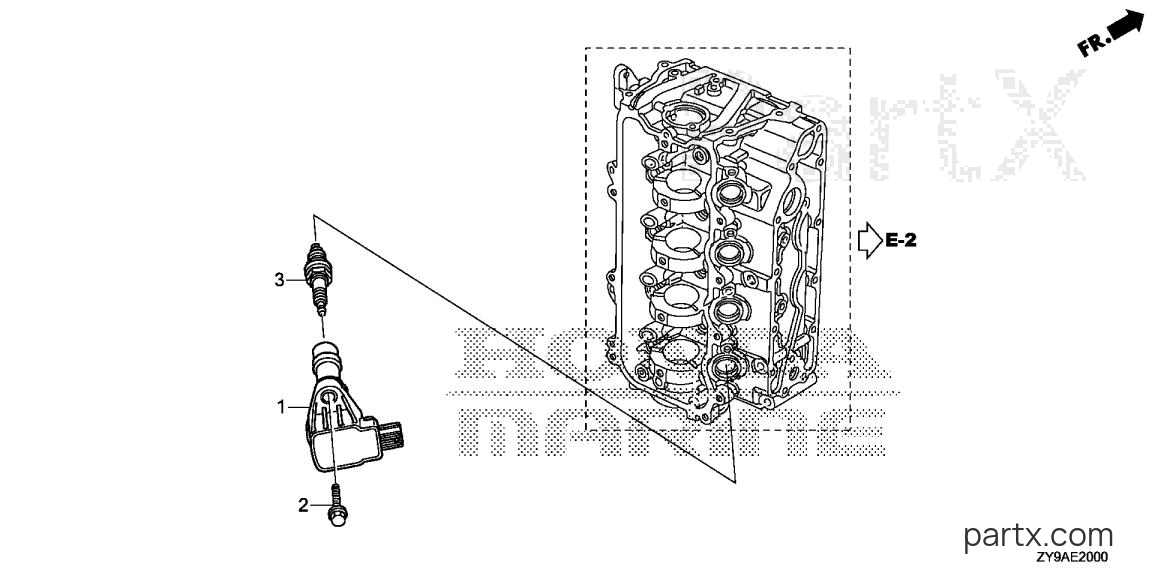 Honda BF100A LRTA - PLUG TOP COIL