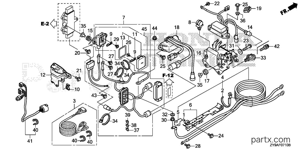 Honda BF90DK4 JRTA - STARTER CABLE