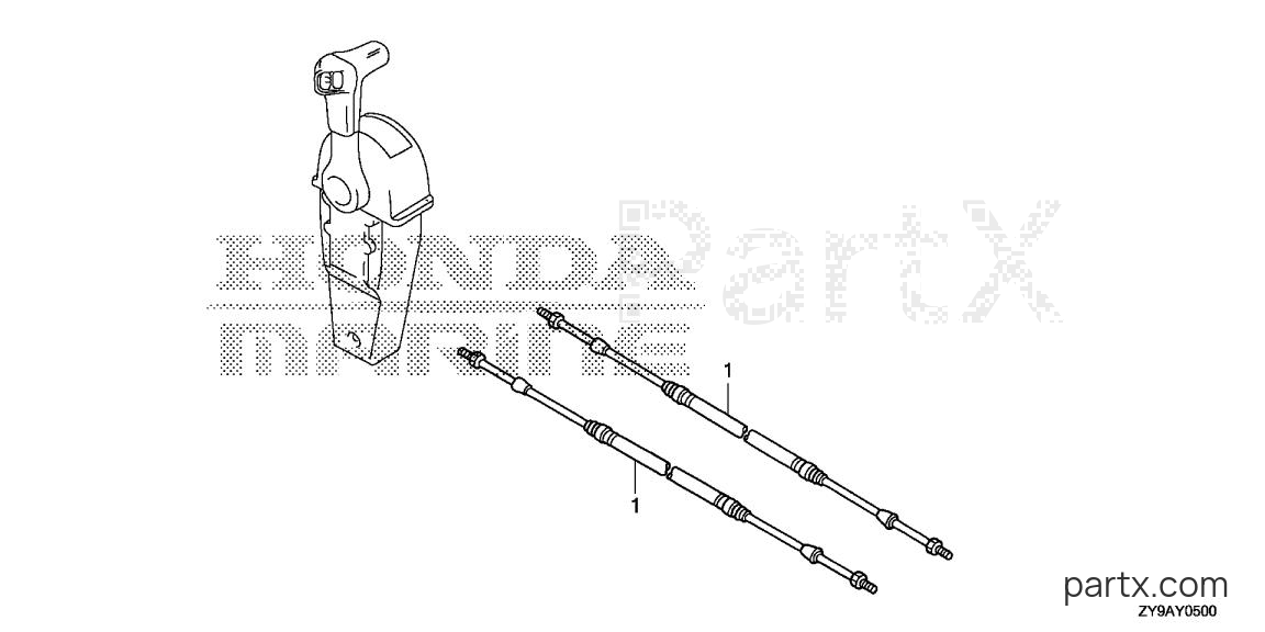 Honda BF90DK4 LRTA - CABLE (SINGLE)
