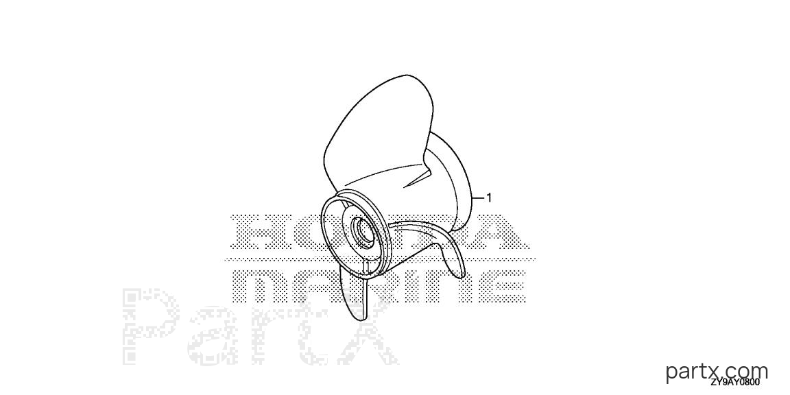 Honda BF90DK4 XRTA - PROPELLER