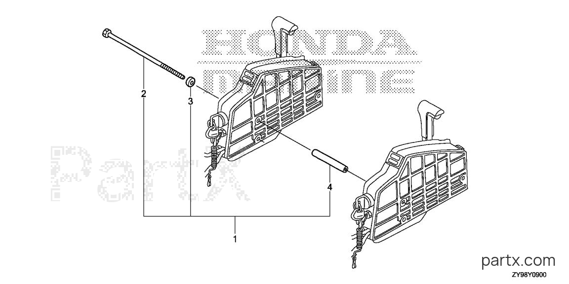 Honda BF100AK1 XRTA - BOLT KIT