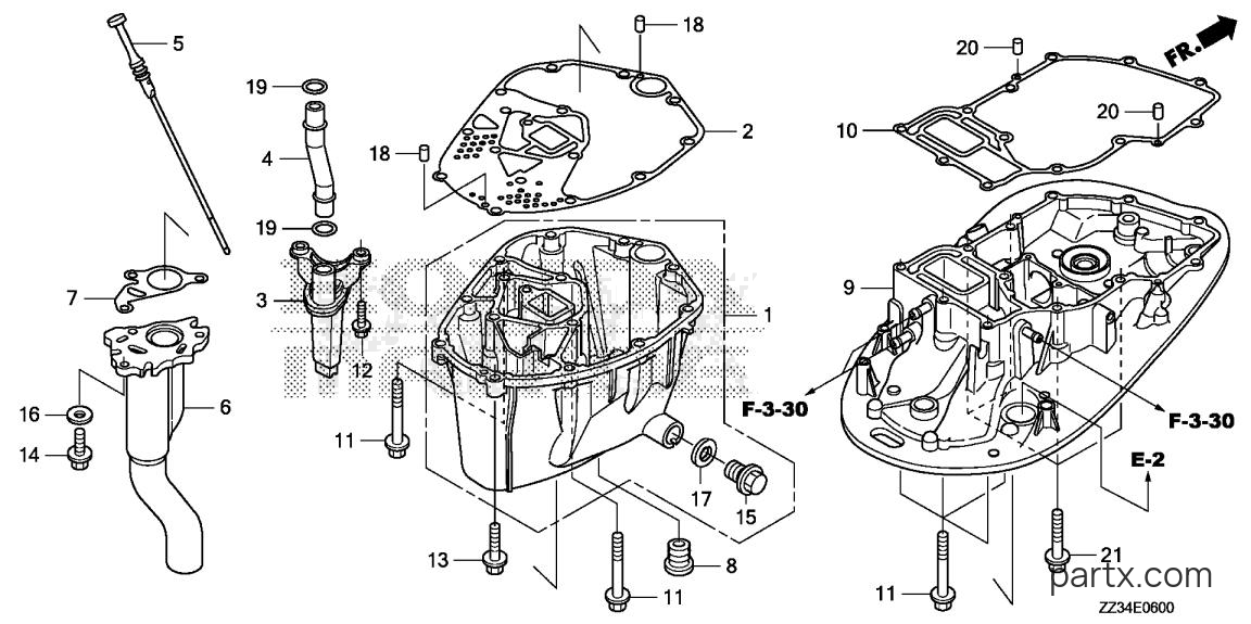 Honda BFP60A LRTA - OIL CASE
