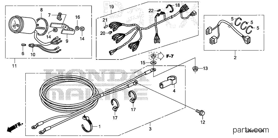 Honda BFP60A XRTA - STARTER CABLE