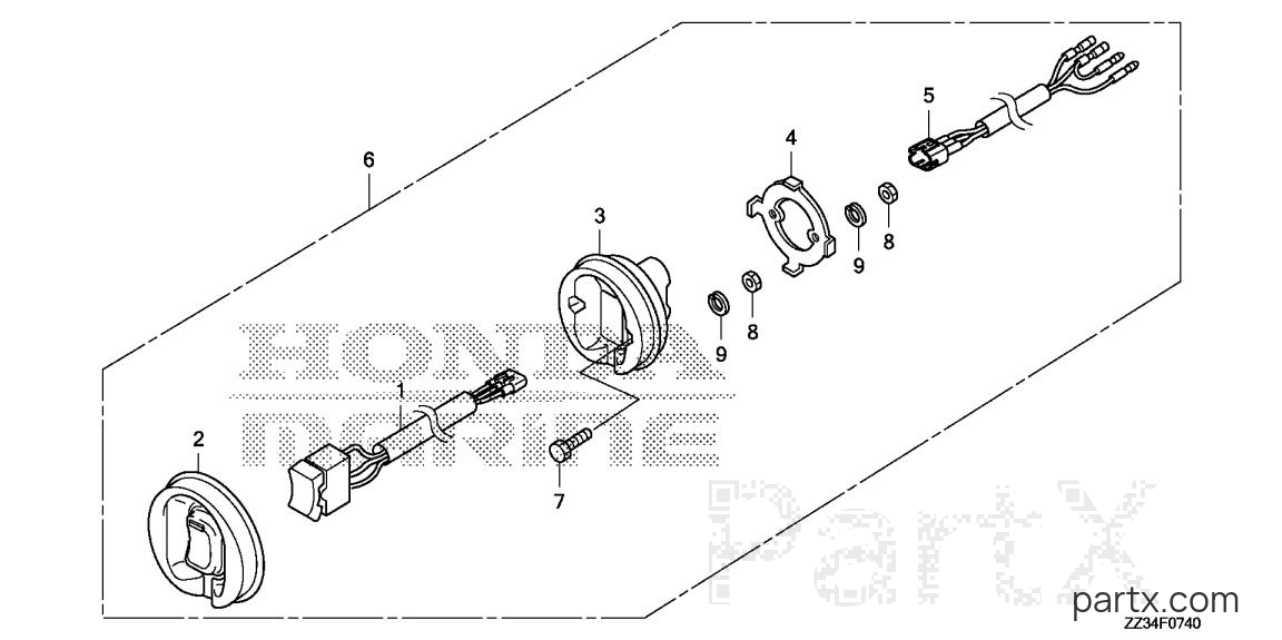 Honda BFP60A XRTA - TROLLING CONTROL SWITCH