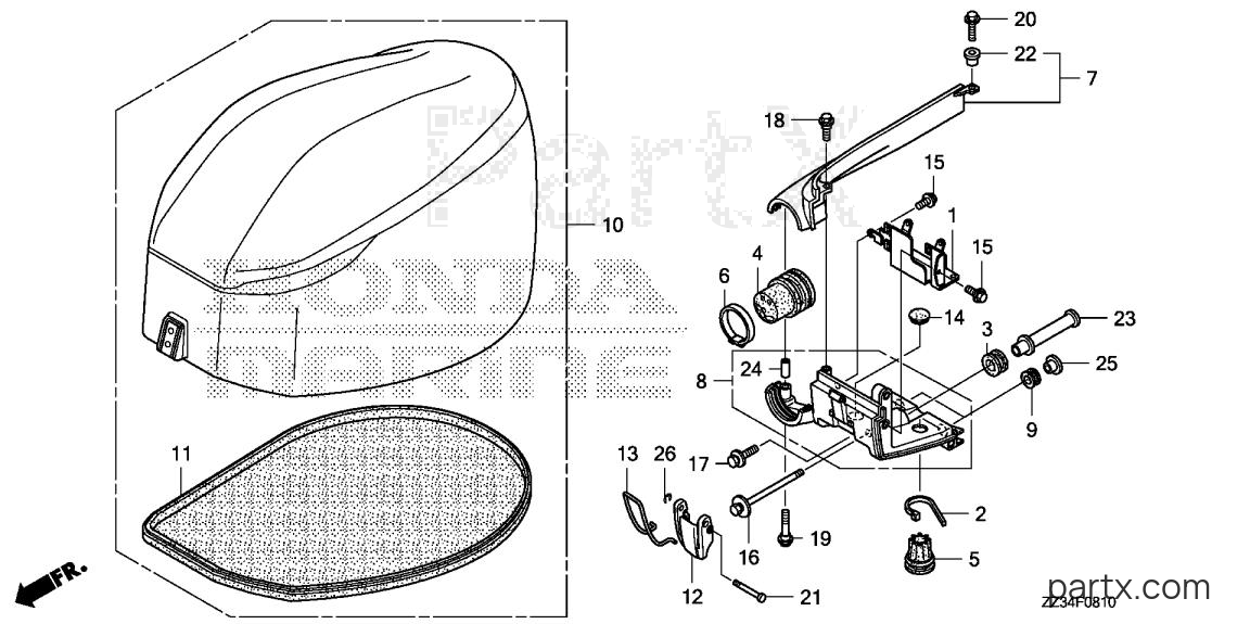 Honda BFP60A LRTA - ENGINE COVER