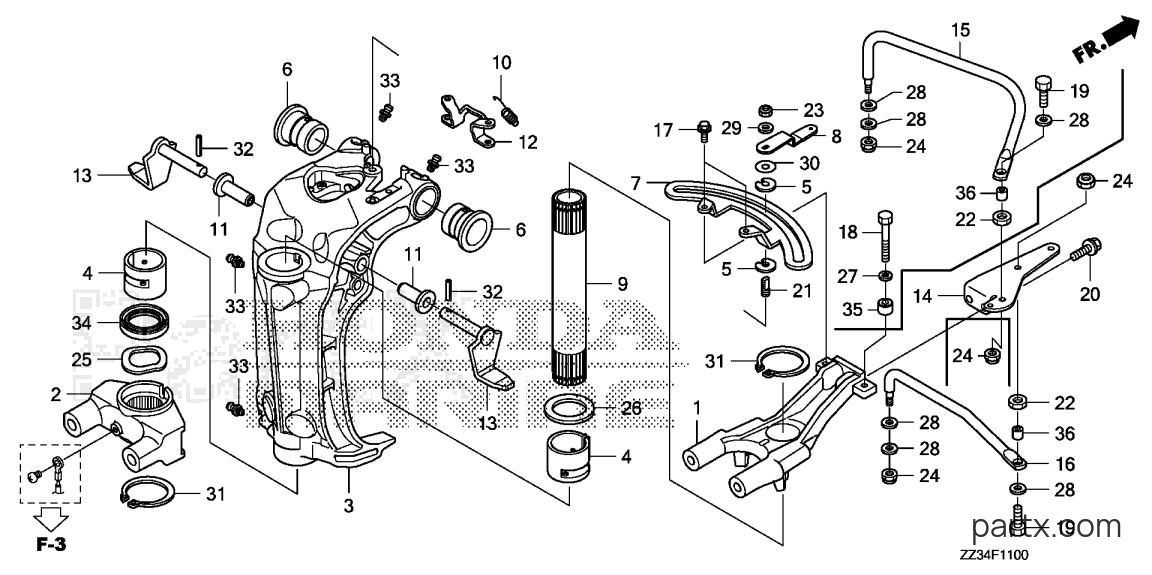 Honda BFP60A LRTA - SWIVEL CASE