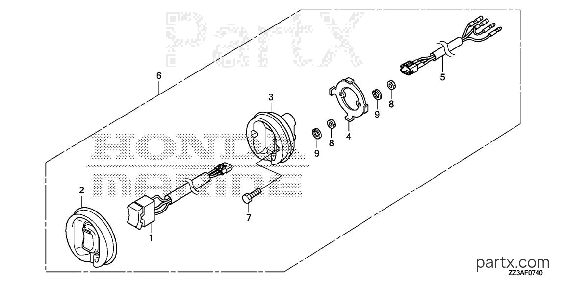 Honda BF60AK1 LRTA - TROLLING CONTROL SWITCH