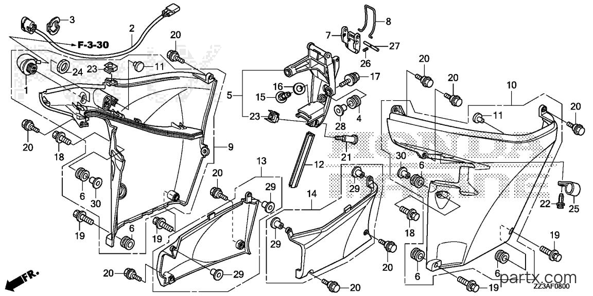 Honda BF60AK1 JRTA - ENGINE UNDER COVER