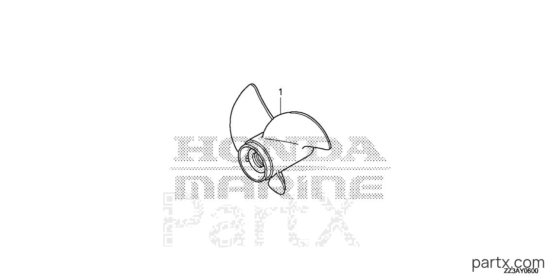 Honda BF60AK1 XRTA - PROPELLER