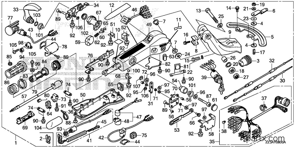 Honda BFP60AK1 LRTB - HANDLEBAR KIT