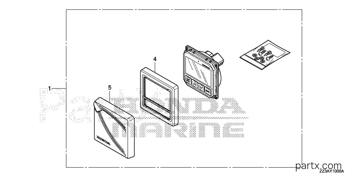 Honda BF60AK1 JRTA - DISPLAY KIT