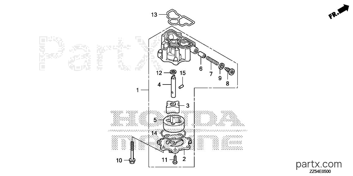 Honda BF40D LHA - OIL PUMP