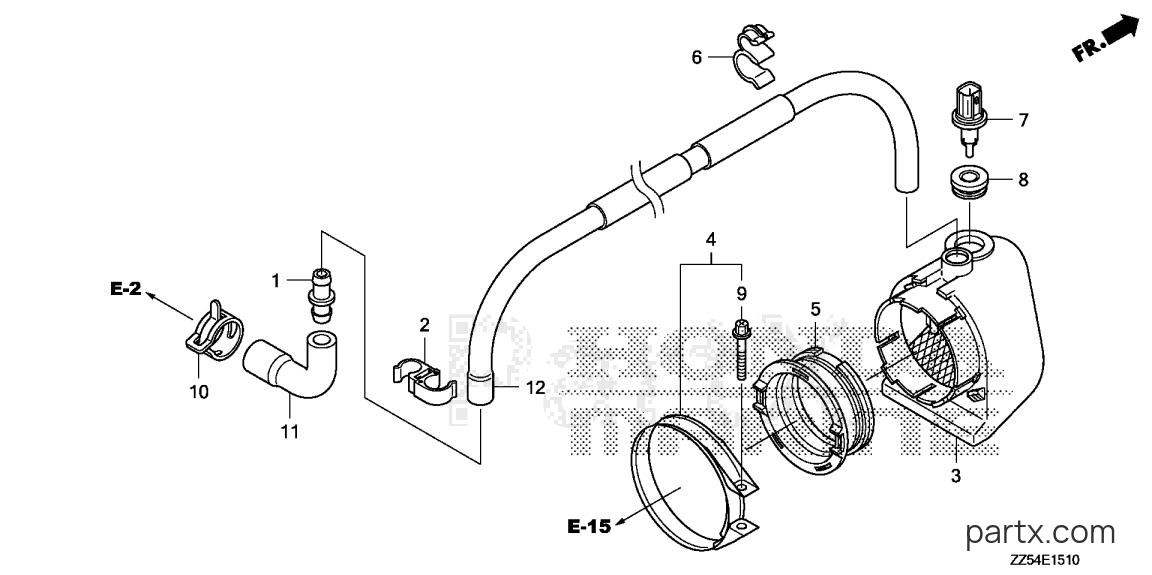 Honda BF50D XRTA - AIR INLET GUIDE