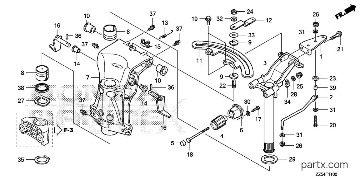 Honda BF40D LHA - SWIVEL CASE