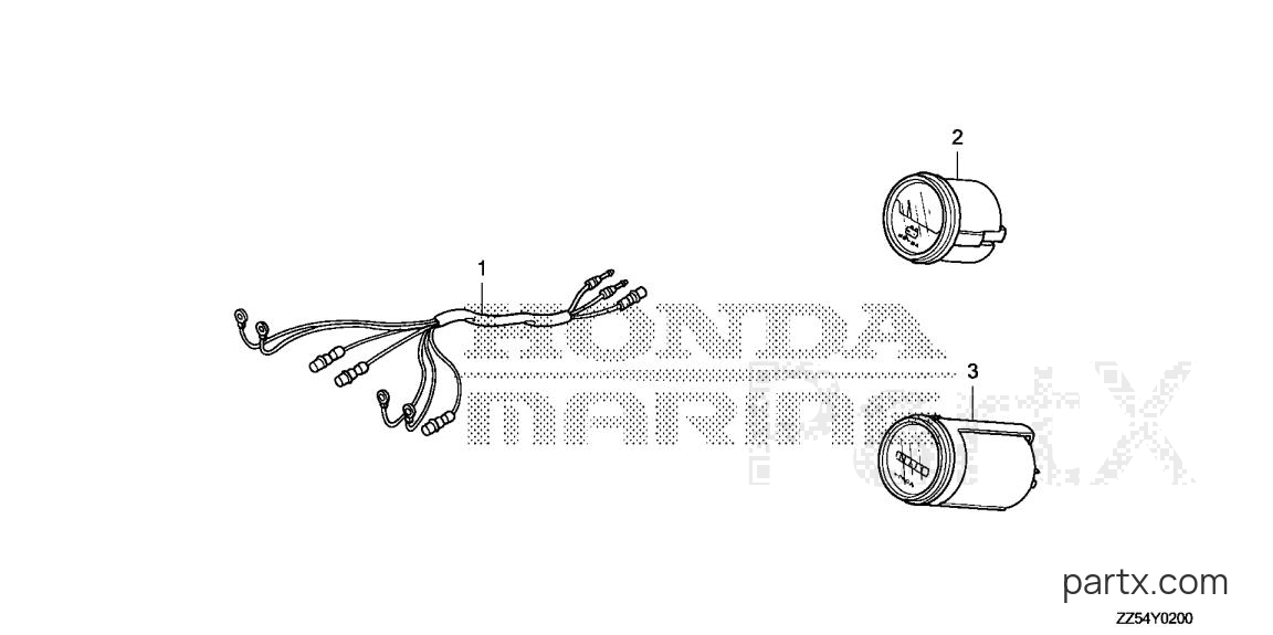 Honda BF50D LRTA - METER