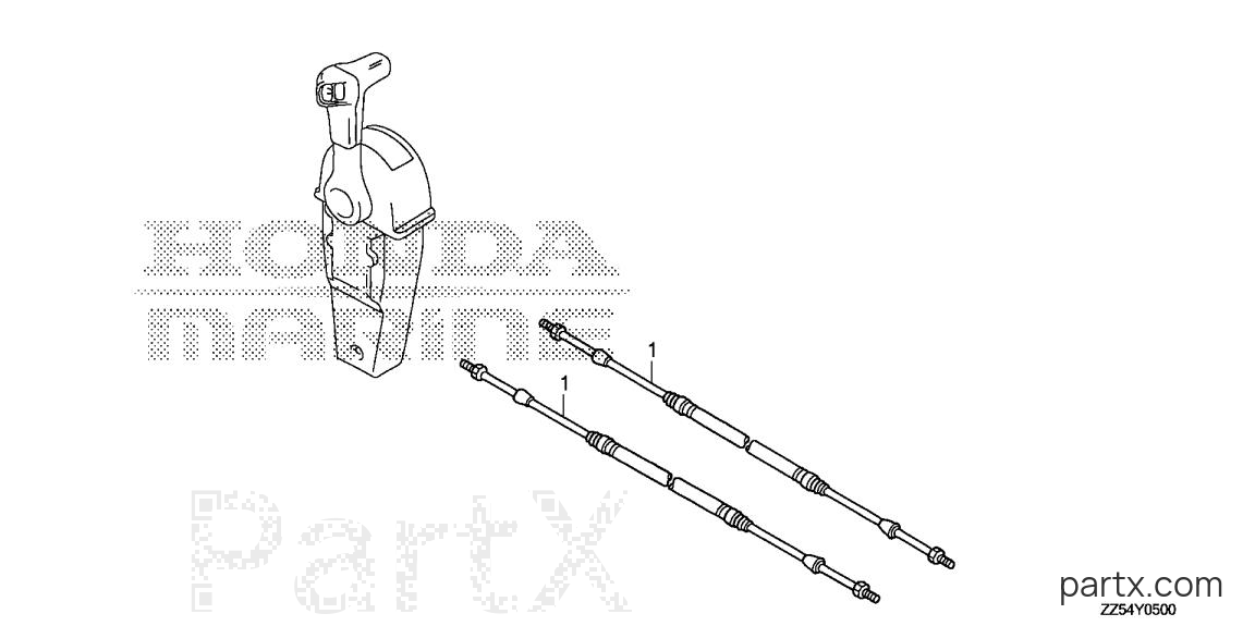 Honda BF50D LRTA - CABLE (SINGLE)