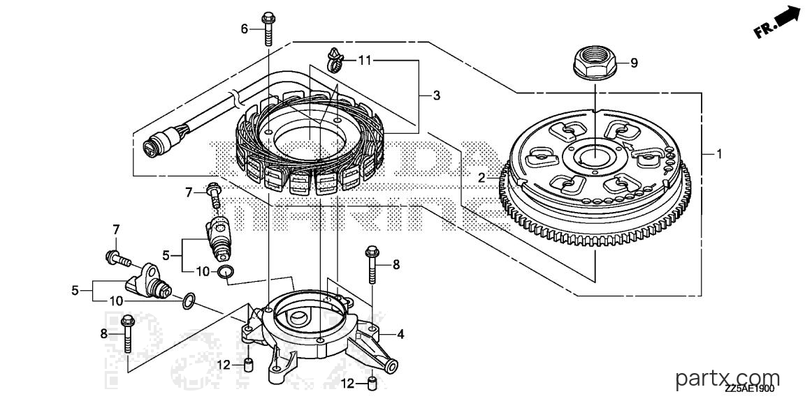 Honda BF40DK2 LHA - ALTERNATOR