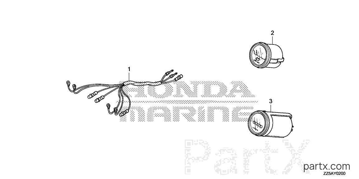 Honda BF50DK4 LRTA - METER