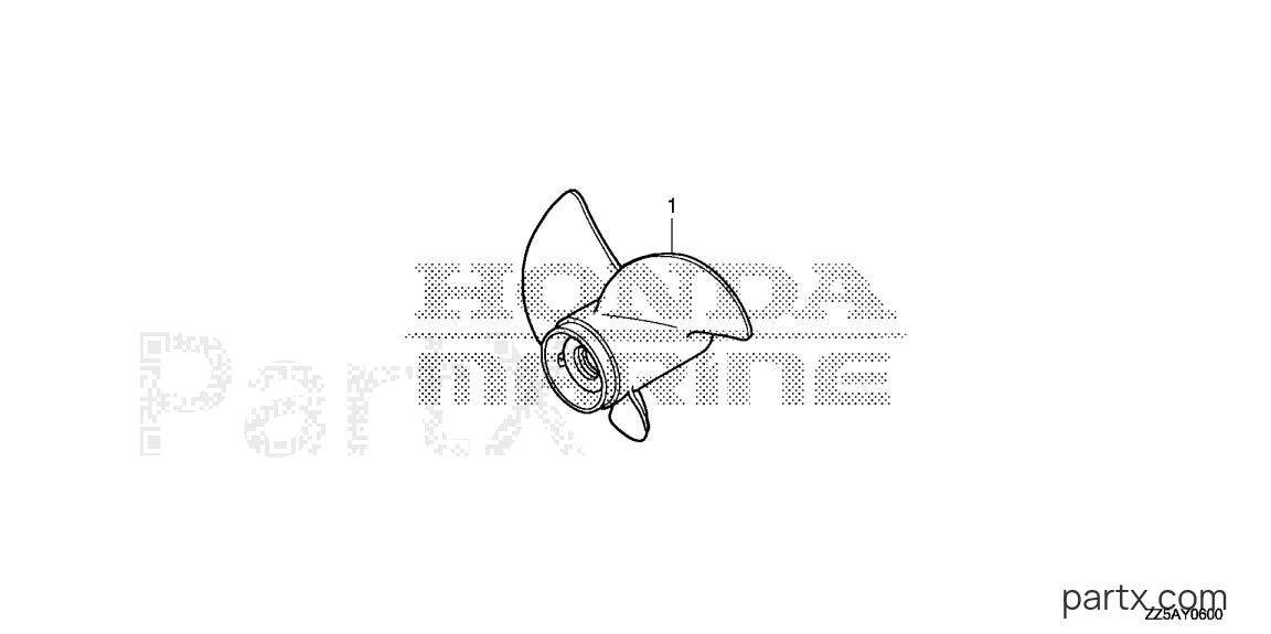 Honda BF40DK2 LRTA - PROPELLER