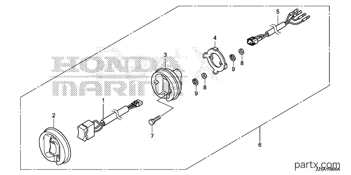 Honda BF50DK2 XRTA - TROLLING CONTROL SWITCH