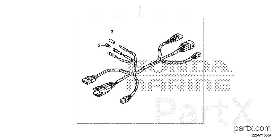 Honda BF50DK2 LRTA - SUB HARNESS