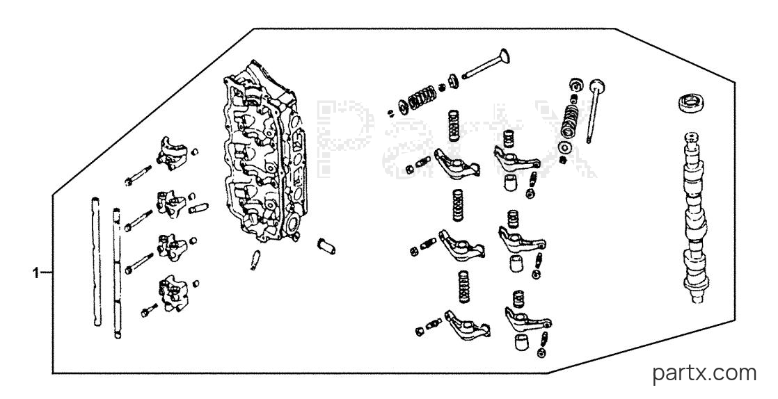 Honda BF40AY XRTA - CYLINDER HEAD ASSEMBLY
