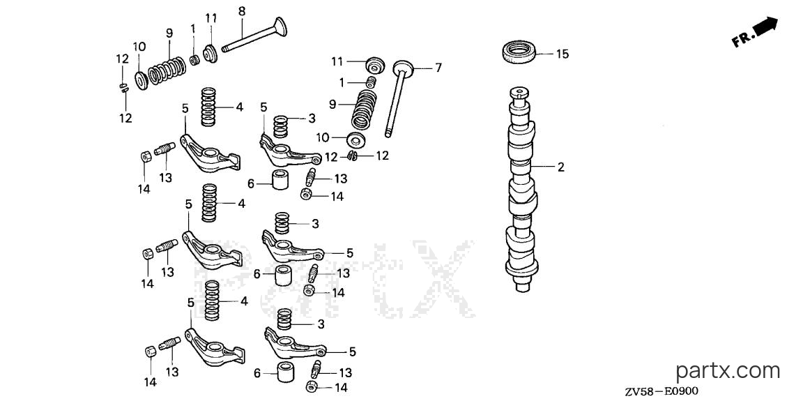 Honda BF50A3 LRTA - CAMSHAFT