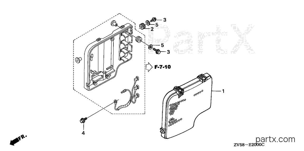 Honda BF40AY LHA - C.D.I. UNIT COVER