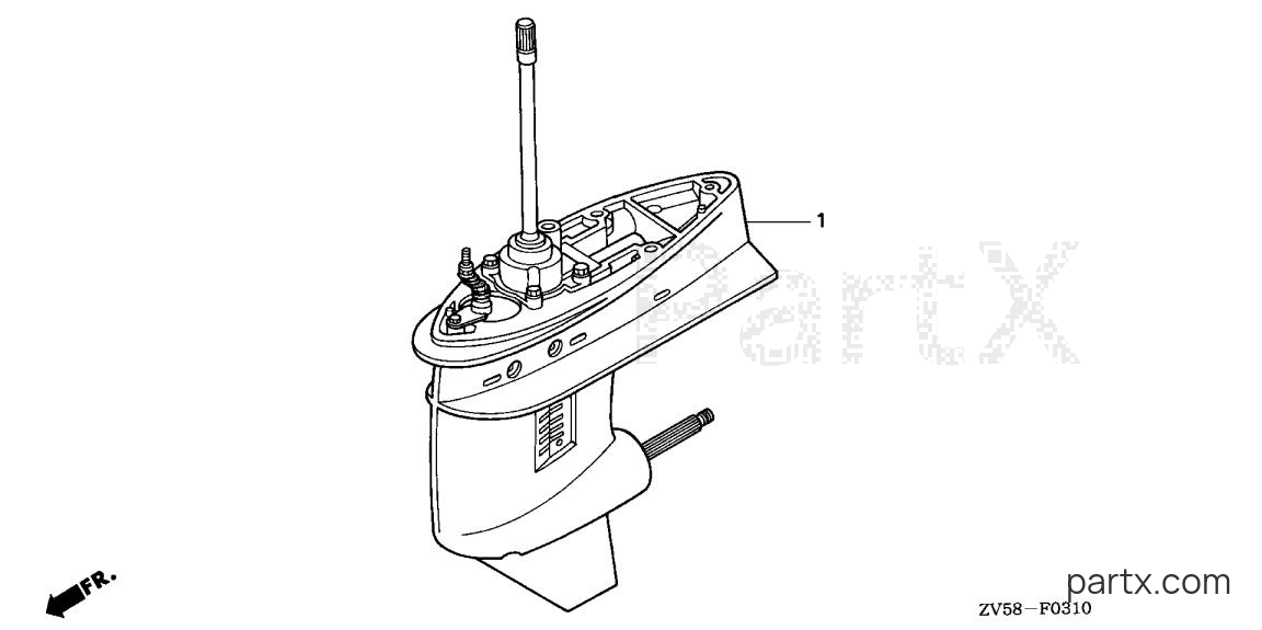 Honda BF40AY LHTA - GEAR CASE ASSY.