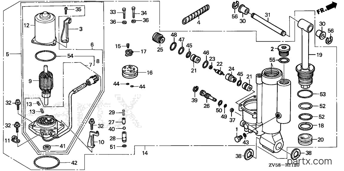 Honda BF40A2 XRTA - POWER TRIM-TILT