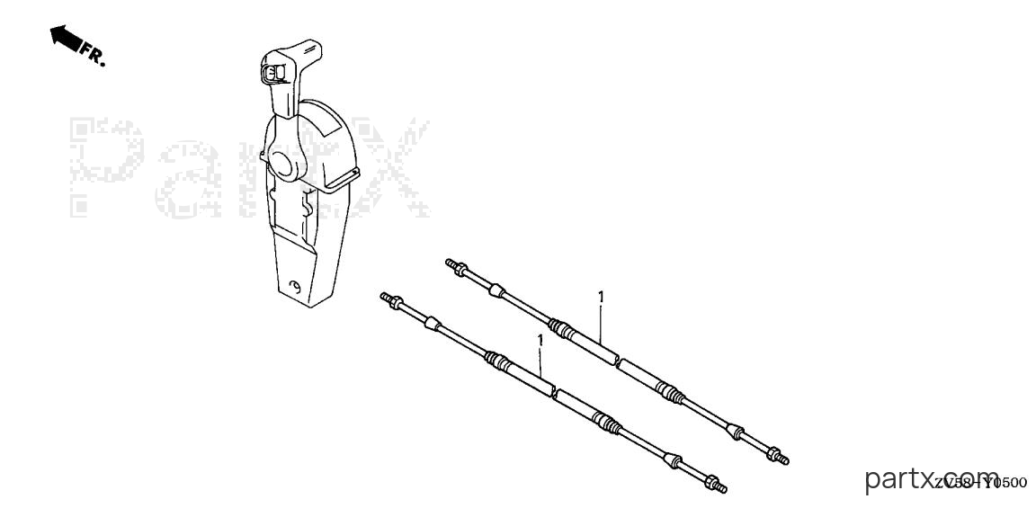 Honda BF40A1 LRTA - CABLE (SINGLE)