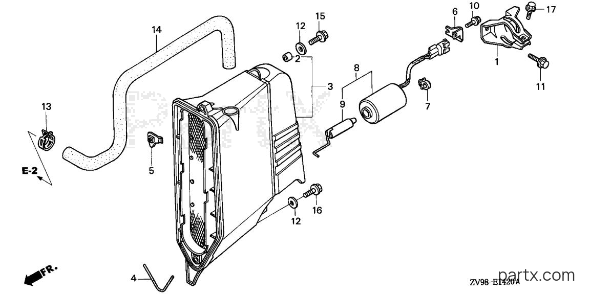 Honda BF25A1 LHSA - MUFFLER COVER