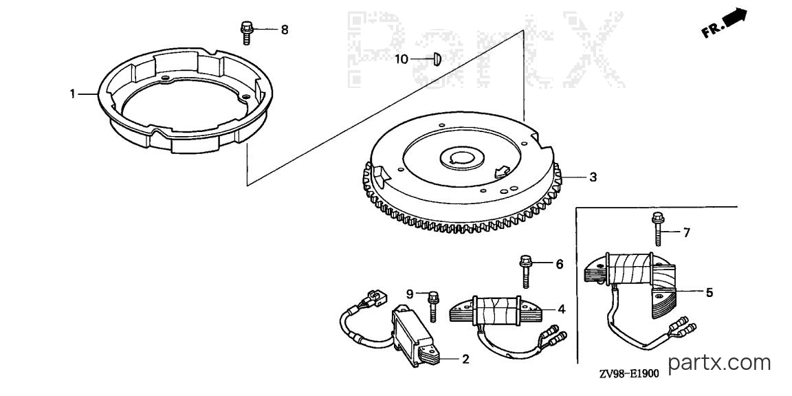 Honda BF25A2 SRSA - FLYWHEEL
