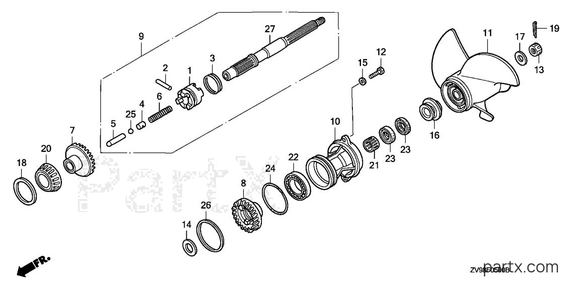 Honda BF30A1 SHA - PROPELLER